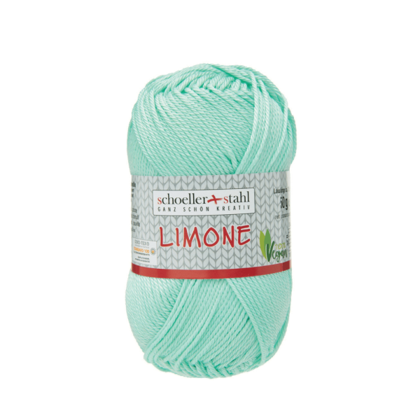 Strickgarn Baumwolle Limone mint hell