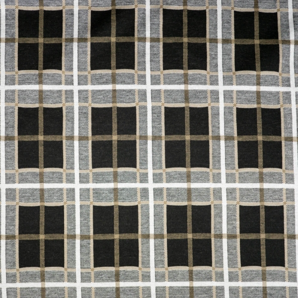 Jacquard Jersey Karos taupe