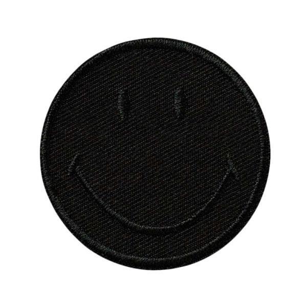 Applikation Smiley schwarz