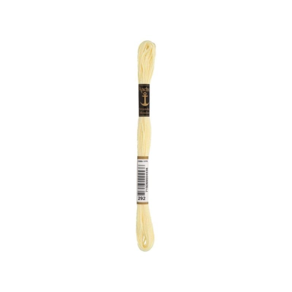 Anchor Sticktwist Garn 6-fädig pastellgelb hell