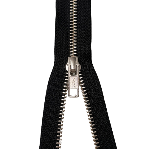 YKK teilbarer Reißverschluss Metall schwarz