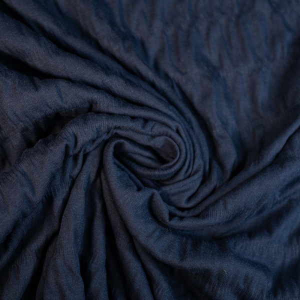 Baumwolljersey Smoked-Stripes dark navy