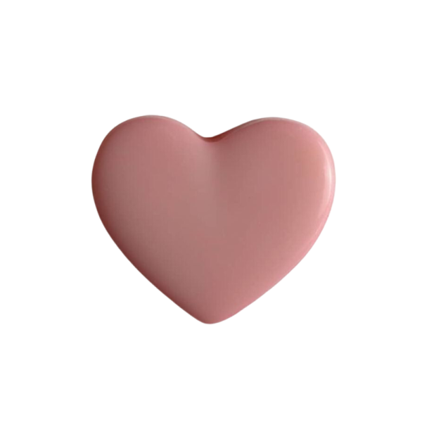 Kinderknopf Herz 13mm rosa