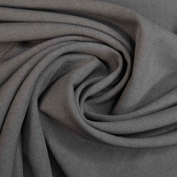 Twill Wool Touch meliert dunkelgrau