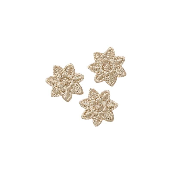 Applikation 3 Sternchen beige
