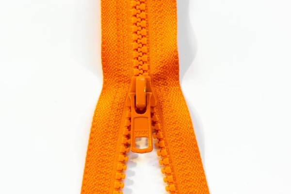 YKK teilbarer Reißverschluss Jacken Krampe orange 80cm