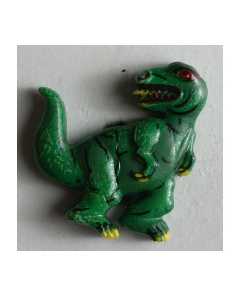 Kinderknopf Dinosaurier 20mm grün