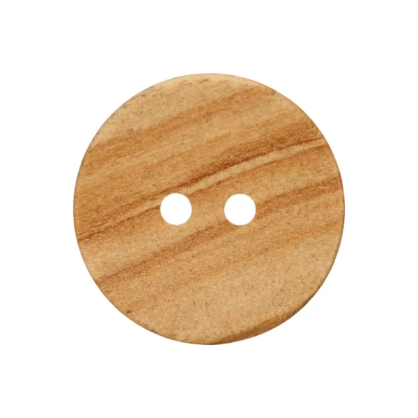 Holzknopf rund 20mm beige
