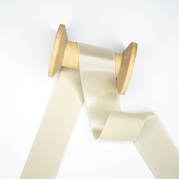 Satin Gummiband Deluxe hellbeige