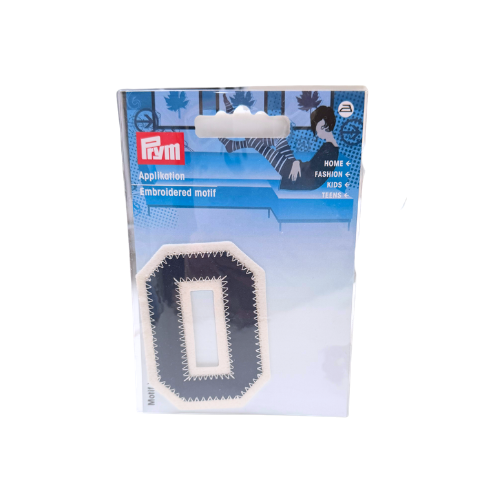 Applikation Buchstabe O navy