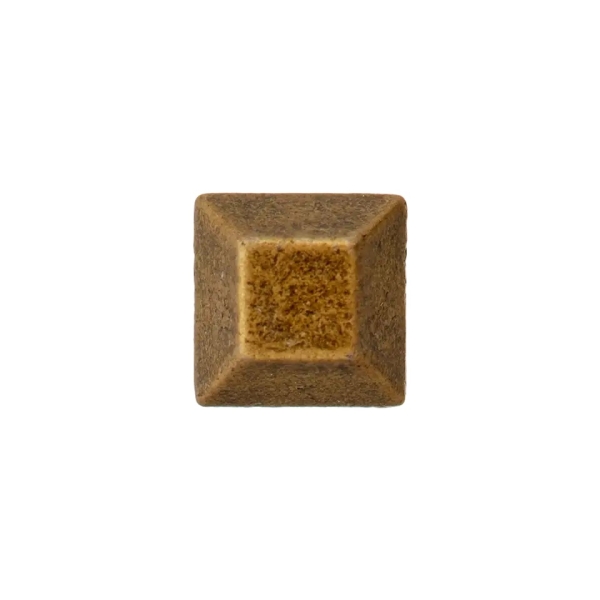 Zierniete Quadrat 8mm altmessing