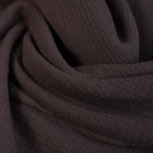 Baumwolle Strick Etamin washed braun