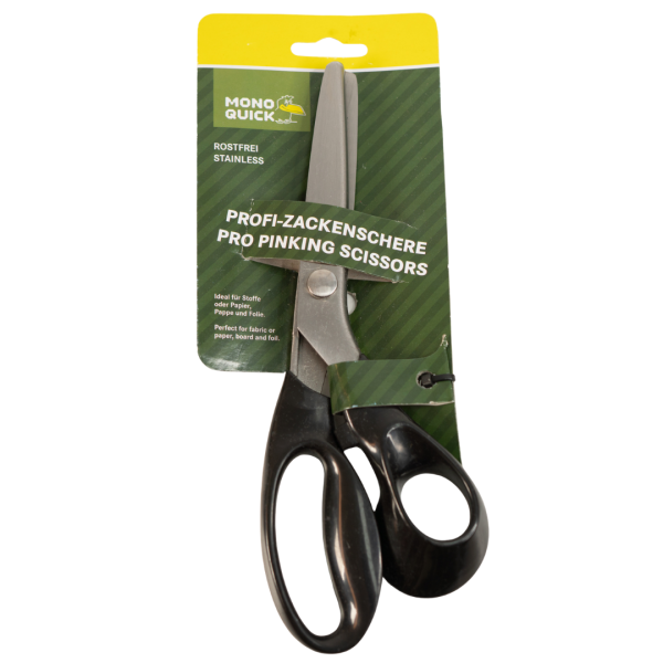 Monoquick Profi Zackenschere schwarz 21cm