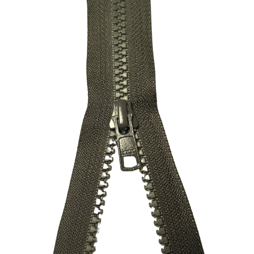 YKK teilbarer Reißverschluss Jacken Krampe khaki 80cm