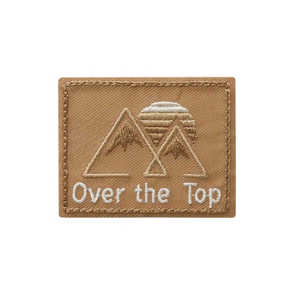 Applikation Over the Top beige