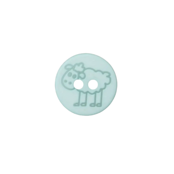 Prym Kinderknopf Schaf 15mm blau