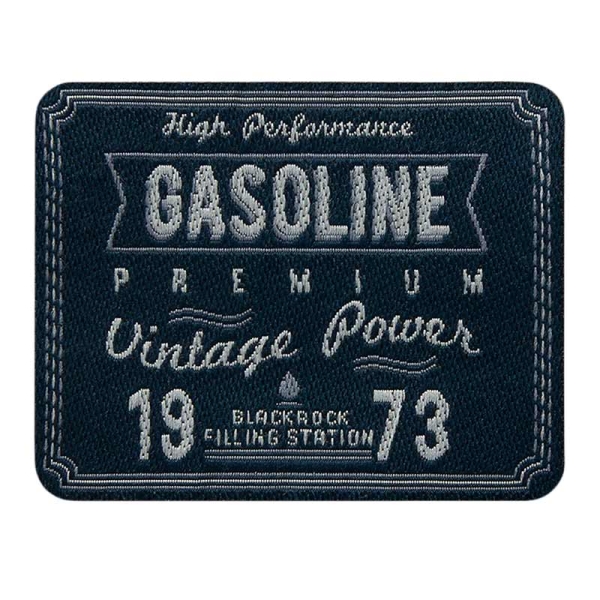 Applikation Gasoline 1973 blau