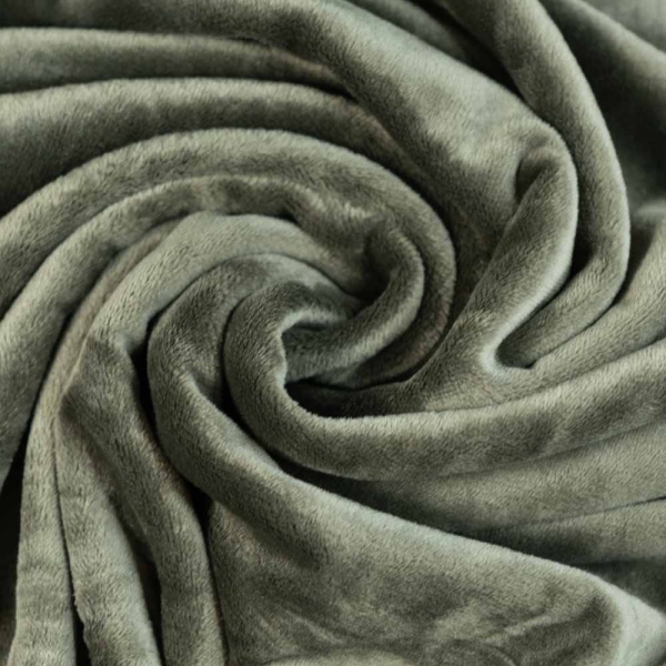 Velvet Samt-Sweat elastisch khaki