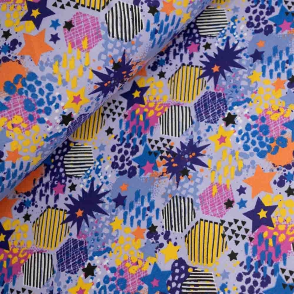 Sweat French Terry Kleckse flieder