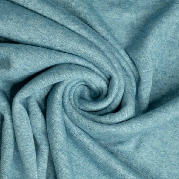 Strickjersey Cuddly Soft Meliert jeansblau