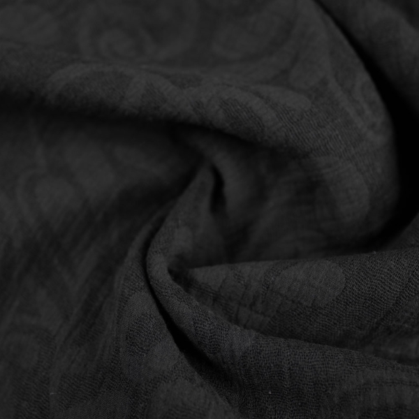 Baumwolle Leinen Ornamente schwarz