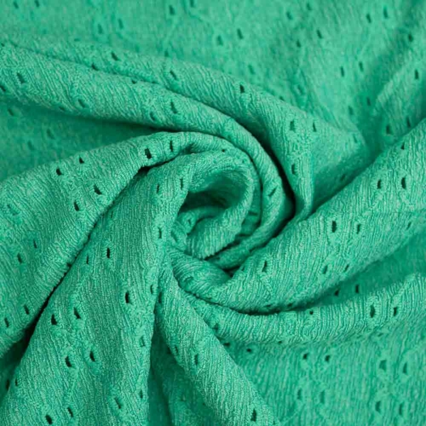 Jersey Crinkle Stickerei mint
