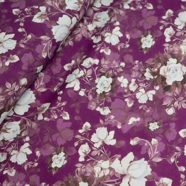 Viskosewebware Rosen beere