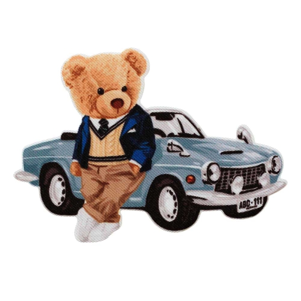 Applikation Bär mit Auto