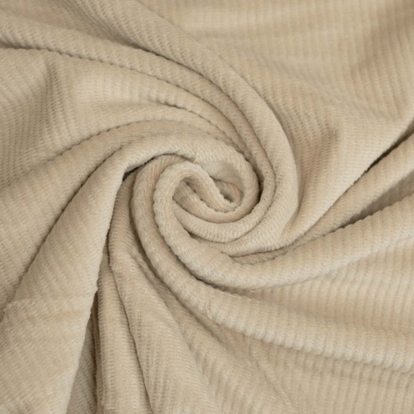 Feincord Jersey SOFT beige