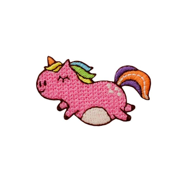 Applikation Einhorn pink