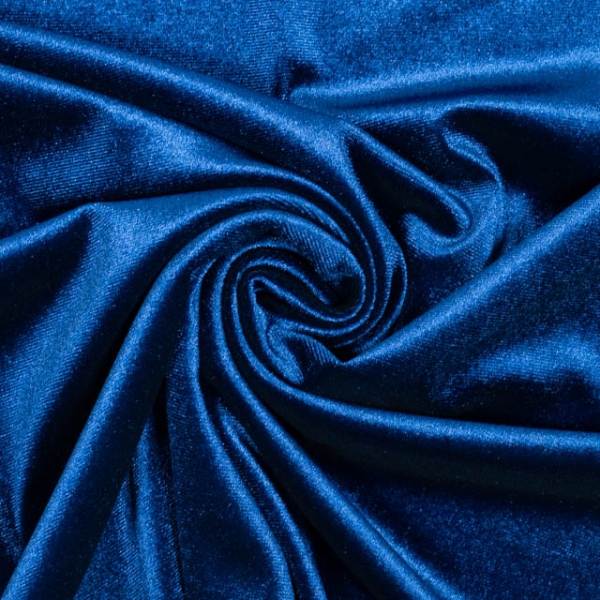 Samtjersey royalblau