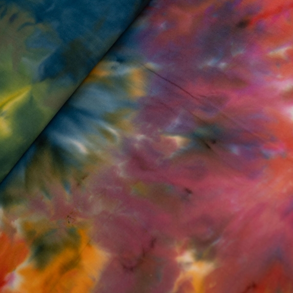 Baumwollwebware Batik rainbow