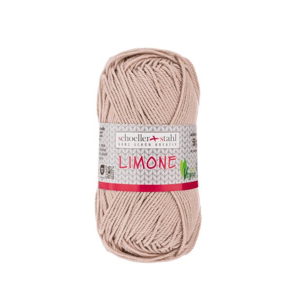 Strickgarn Baumwolle Limone altrosa hell