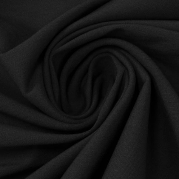 Bengaline Stretch Uni schwarz