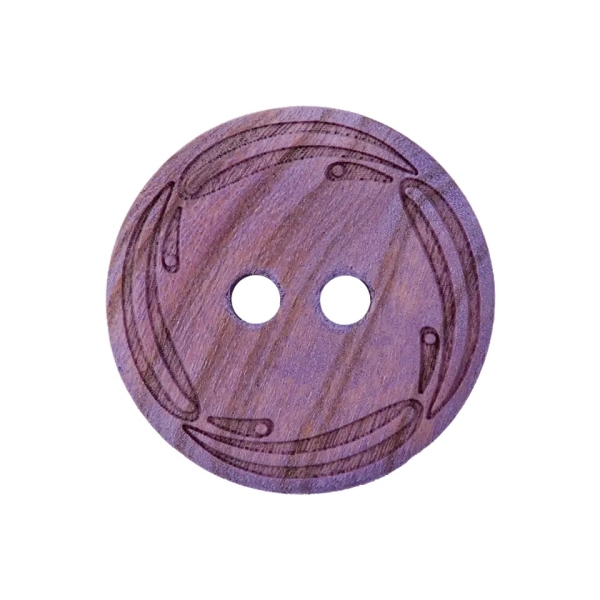Holzknopf Ranke 23mm lila
