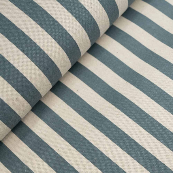 Canvas beschichtet Streifen jeansblau