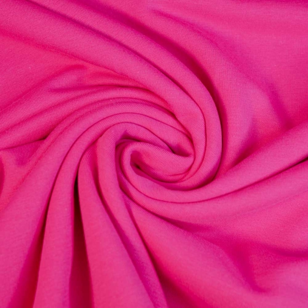 Baumwolljersey Uni Lena fuchsia