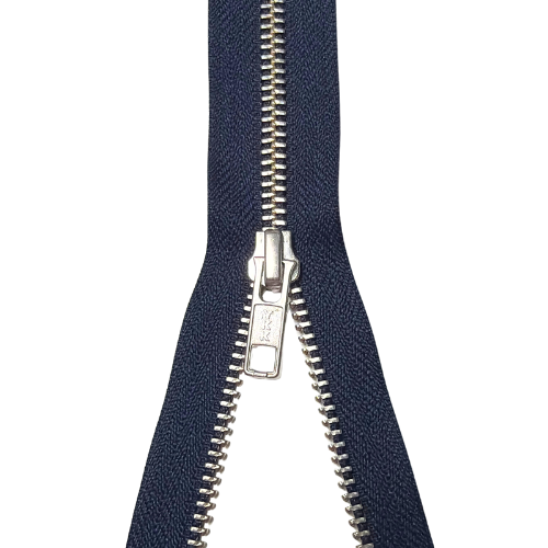 YKK nicht teilbarer Reißverschluss Metall navy 20cm