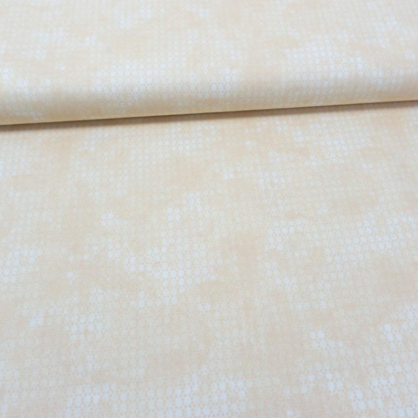 90 cm Stück Baumwollwebware Punktefading beige