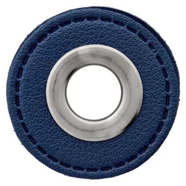 Lederimitat Ösenpatch 32mm marine