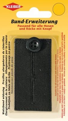 Kleiber Bunderweiterung mit Knopf schwarz
