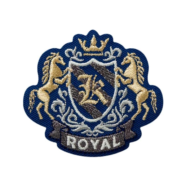 Applikation Wappen Royal