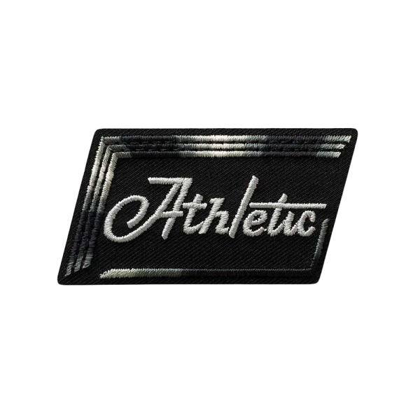 Applikation Athletic grau-schwarz