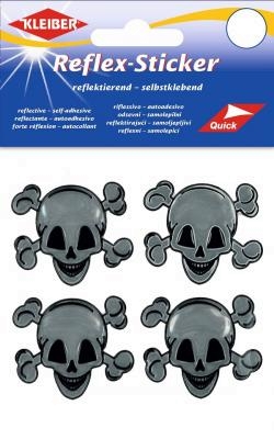 Kleiber Reflex-Sticker Totenkopf