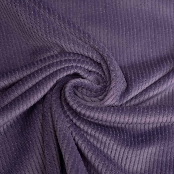 Feincord Jersey SOFT beere dunkel