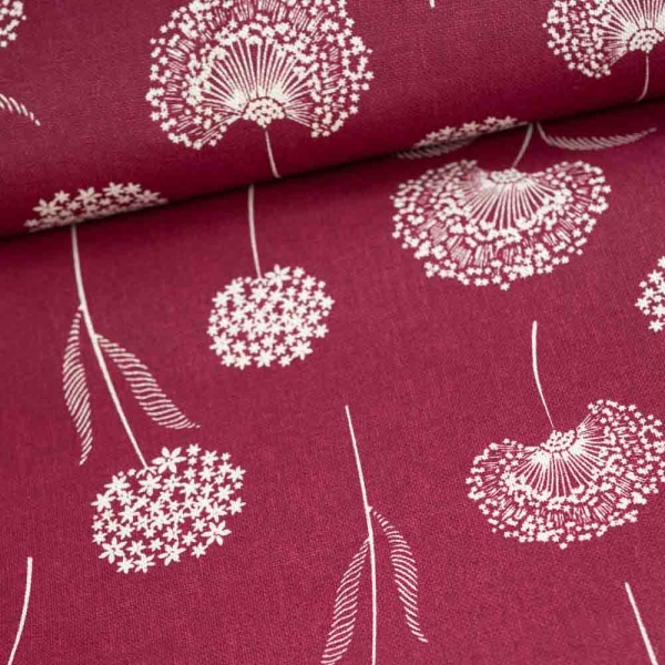 Canvas Pusteblume bordeaux