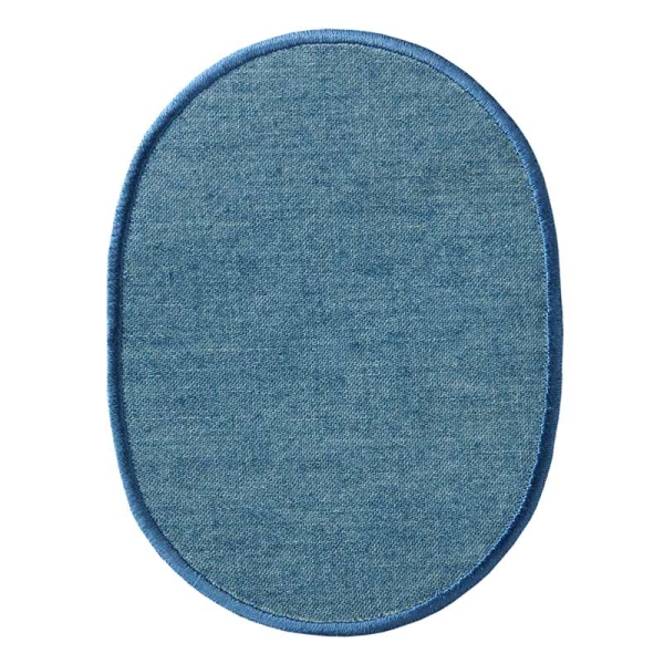 Applikation Jeansflicken oval