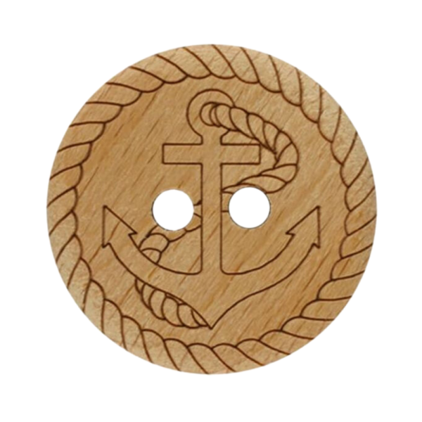 Holzknopf Anker 28 mm