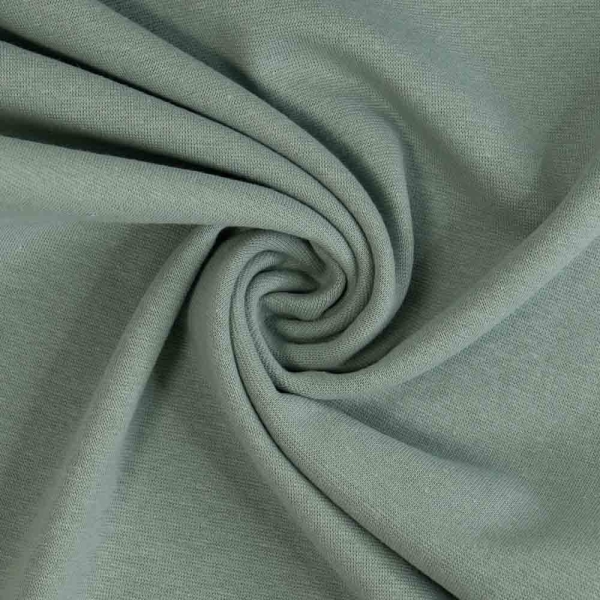 50cm Zuschnitt Feinstrick Bündchen salbei