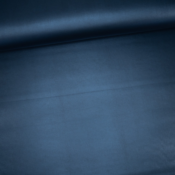 Kunstleder Metallic navy